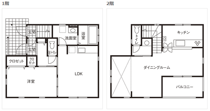 【ロビンスジャパン】ローコスト住宅の間取り事例