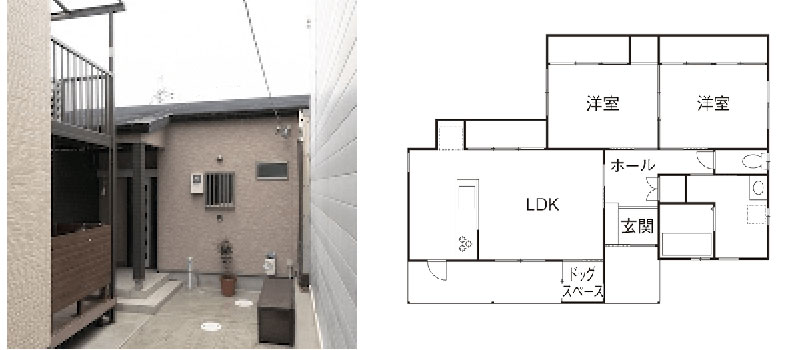 【2LDK】住宅密集地でペットと暮らす「平屋のシンプルな生活」