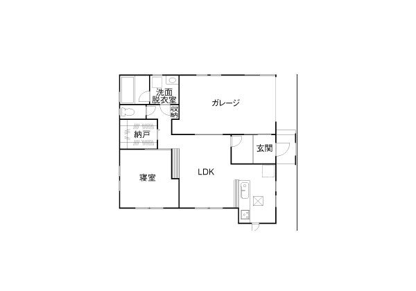 長期優良住宅＆ビルドインガレージで、安全性◎趣味も楽しめる平屋の間取り「間取り図」